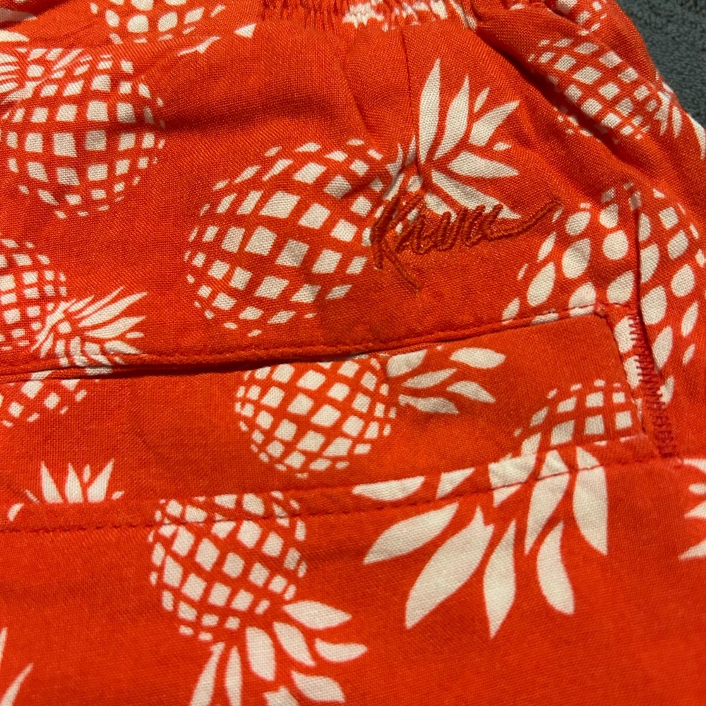 Kavu Pineapple Print Red Women's Shorts - Picture 4 of 4